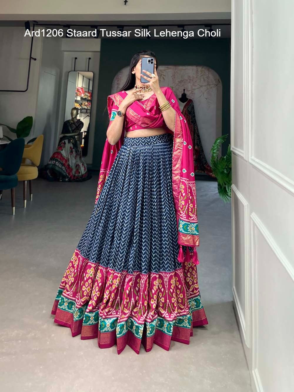 Ard1206 Staard Tussar Silk Lehenga Choli