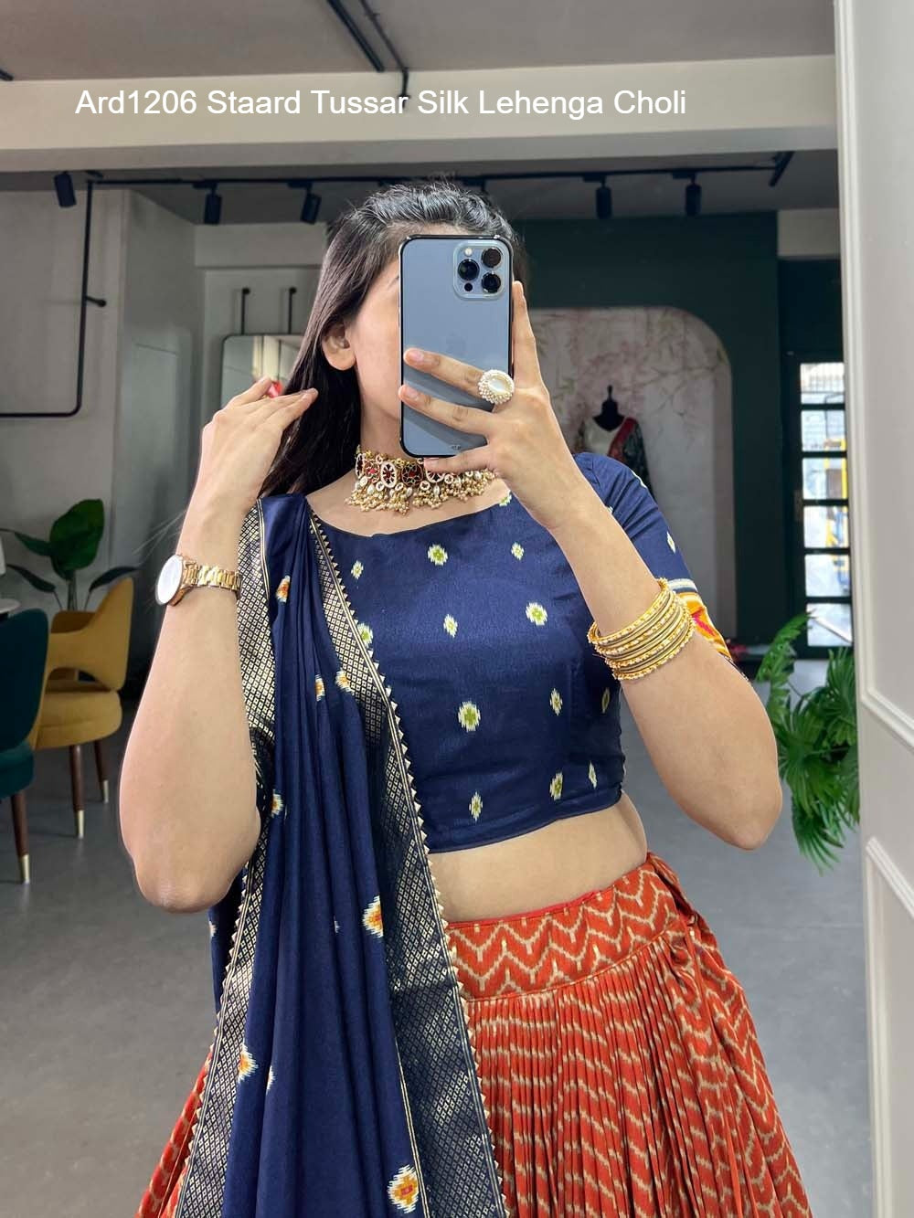 Ard1206 Staard Tussar Silk Lehenga Choli