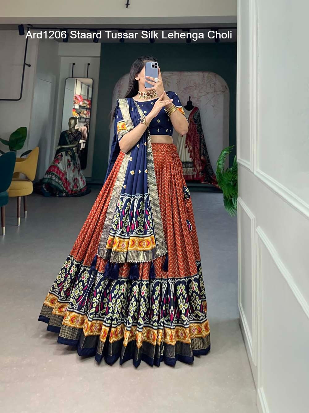 Ard1206 Staard Tussar Silk Lehenga Choli