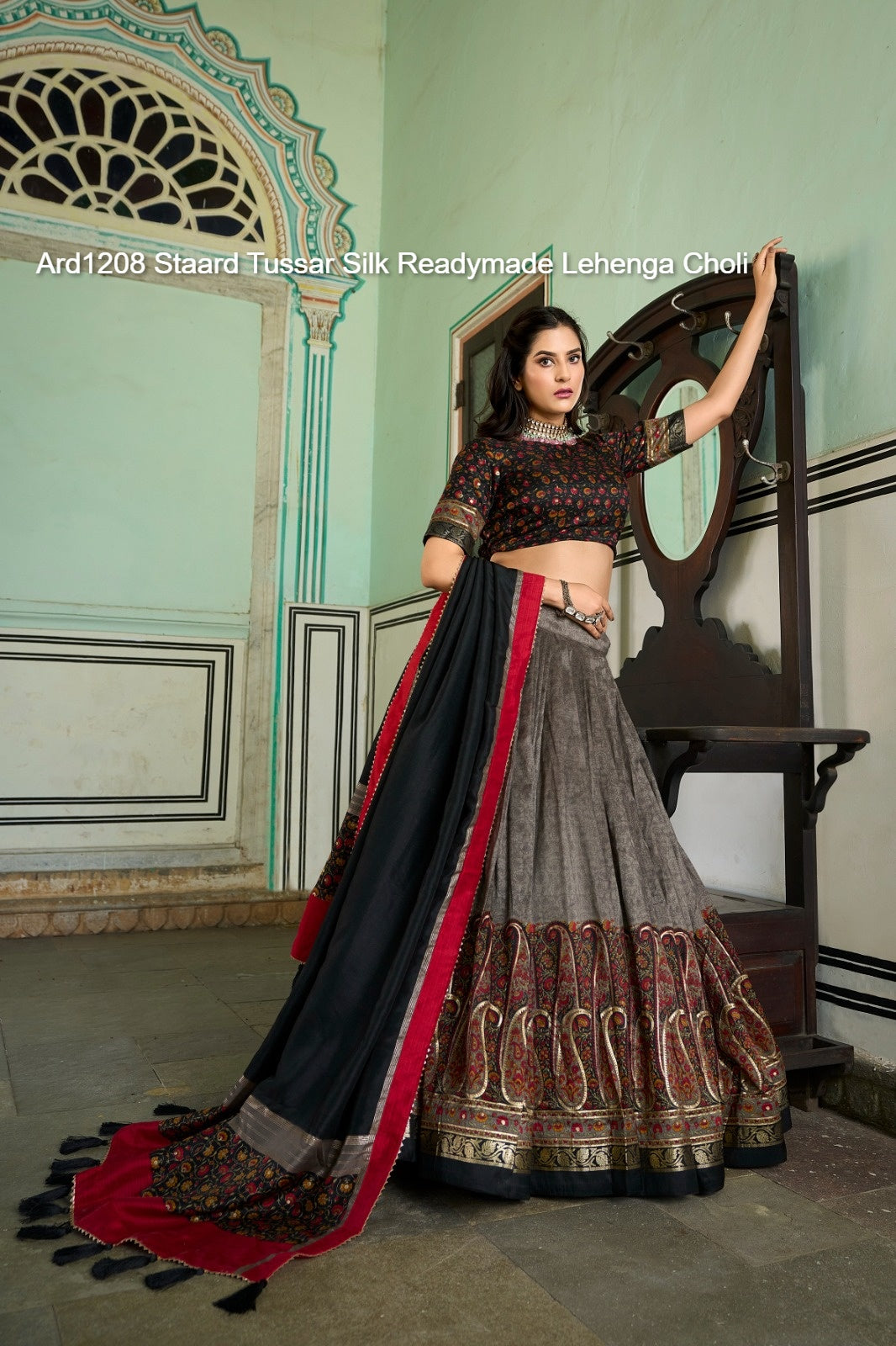 Ard1208 Staard Tussar Silk Readymade Lehenga Choli