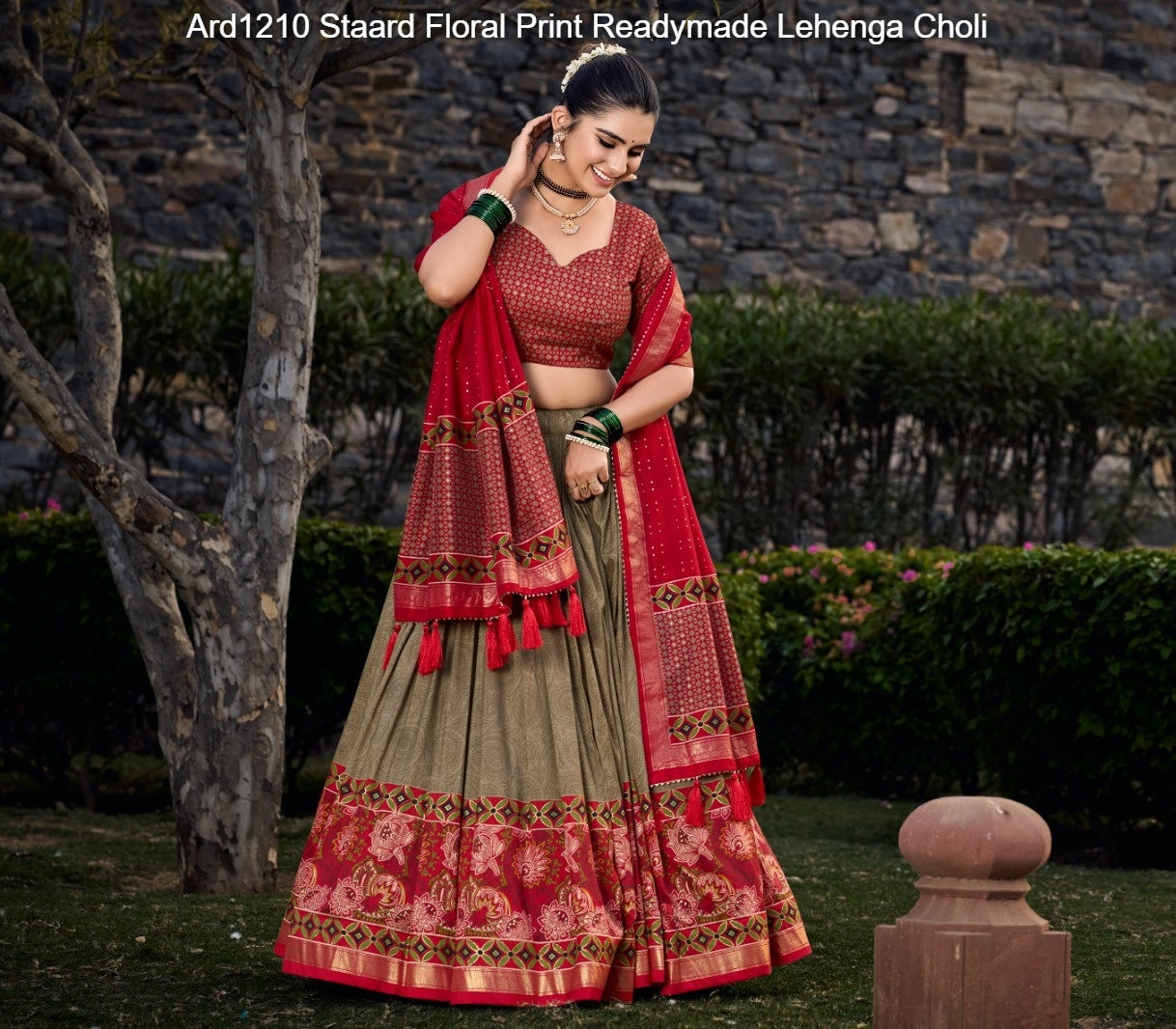 Ard1210 Staard Floral Print Readymade Lehenga Choli