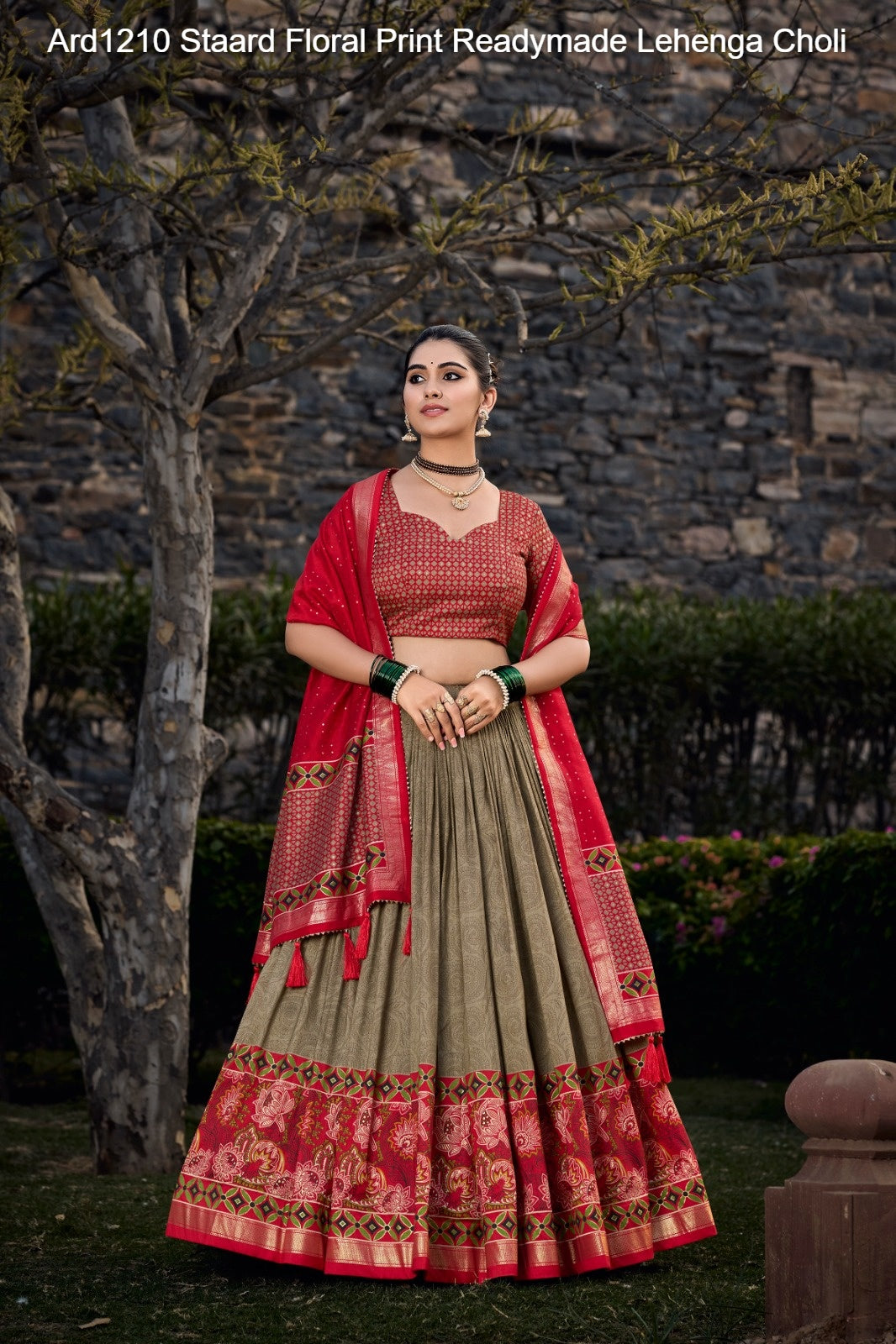 Ard1210 Staard Floral Print Readymade Lehenga Choli