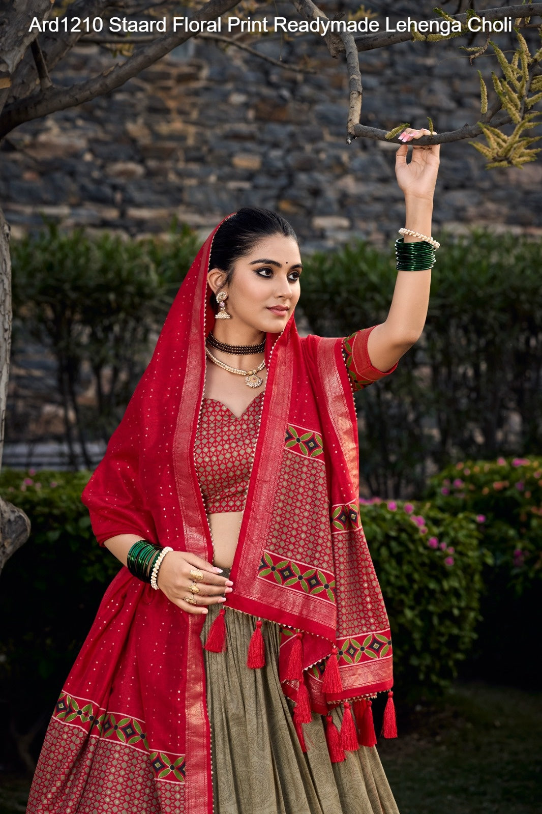 Ard1210 Staard Floral Print Readymade Lehenga Choli