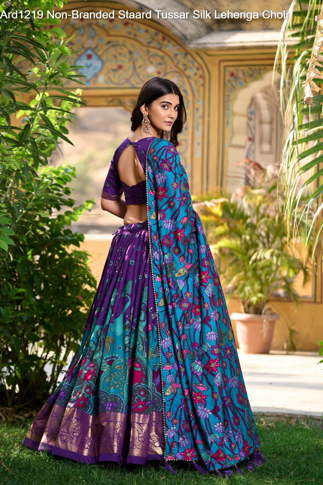 Ard1219 Non-Branded Staard Tussar Silk Lehenga Choli