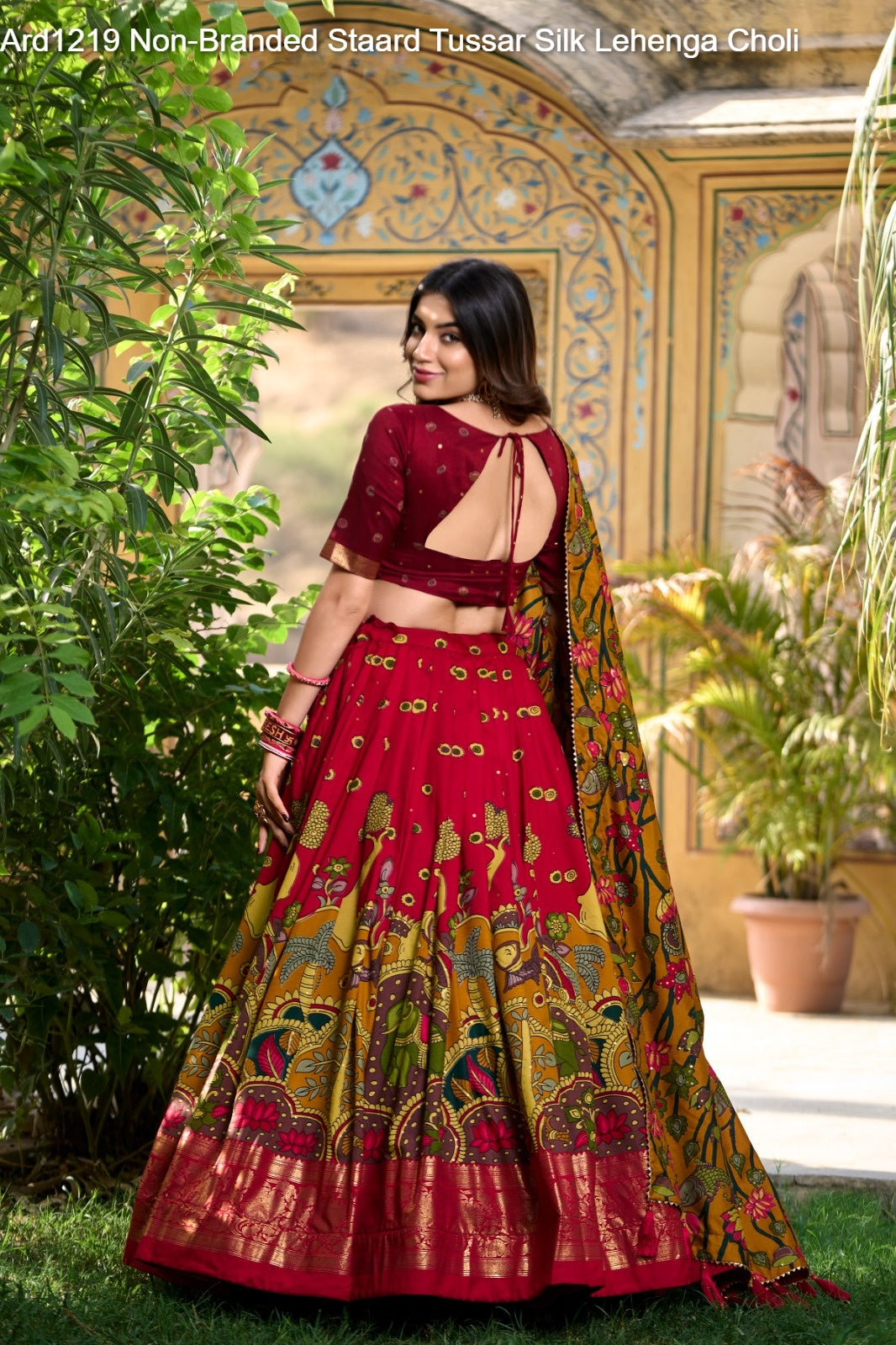 Ard1219 Non-Branded Staard Tussar Silk Lehenga Choli