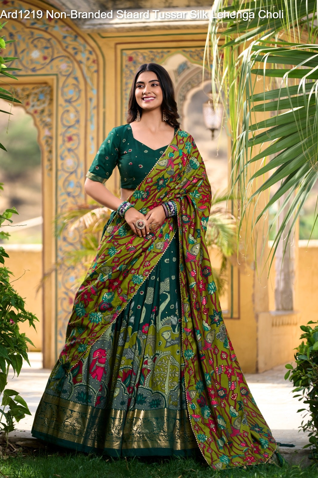 Ard1219 Non-Branded Staard Tussar Silk Lehenga Choli
