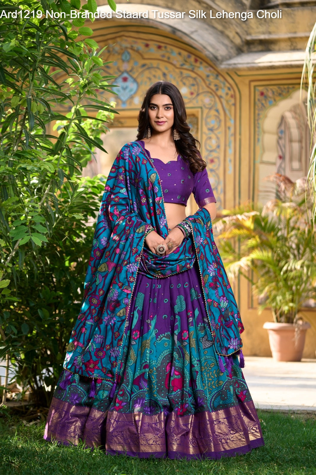 Ard1219 Non-Branded Staard Tussar Silk Lehenga Choli