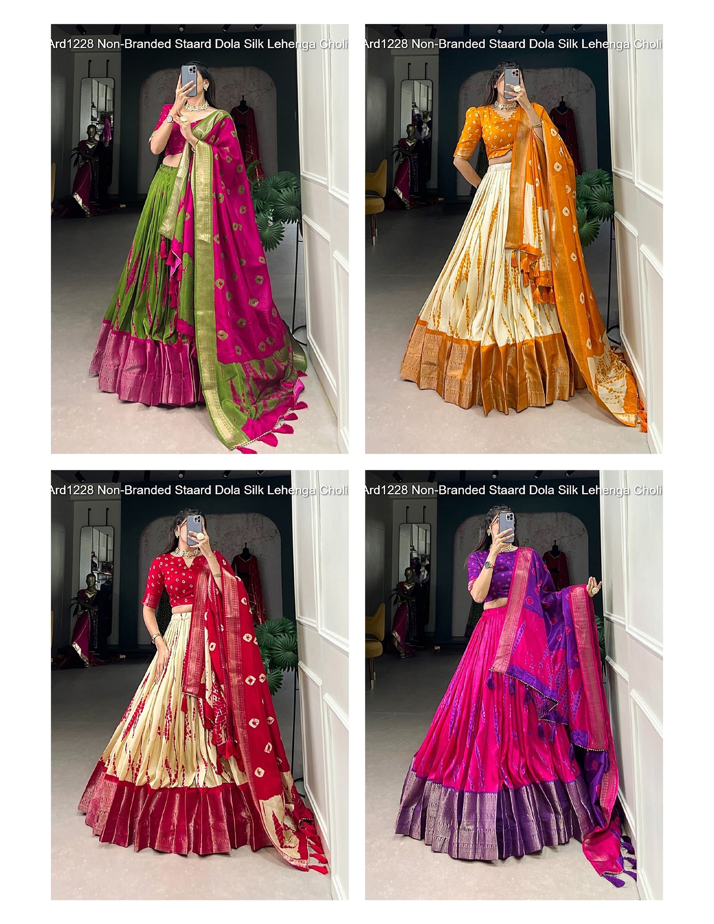 Ard1228 Non-Branded Staard Dola Silk Lehenga Choli