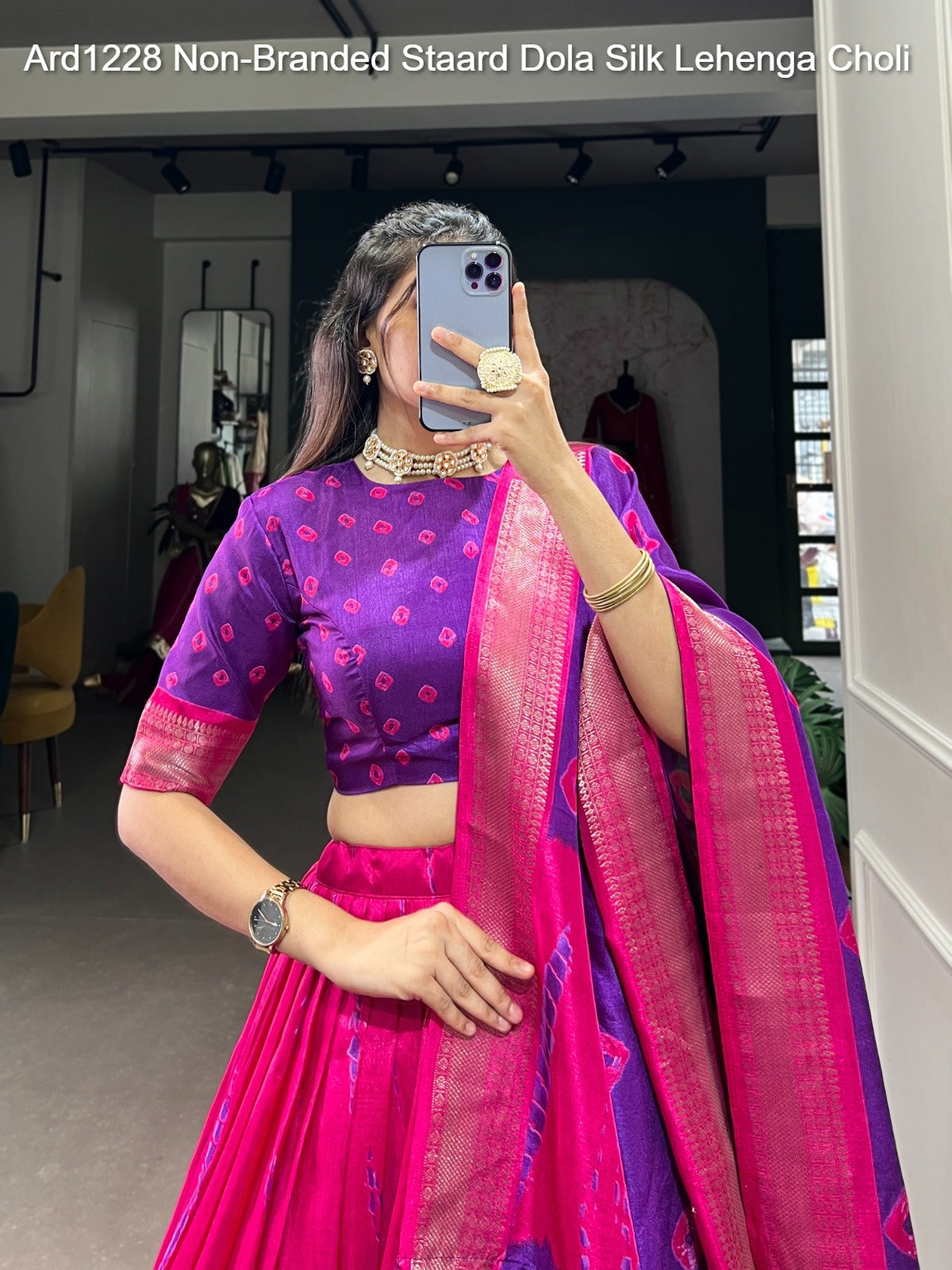 Ard1228 Non-Branded Staard Dola Silk Lehenga Choli