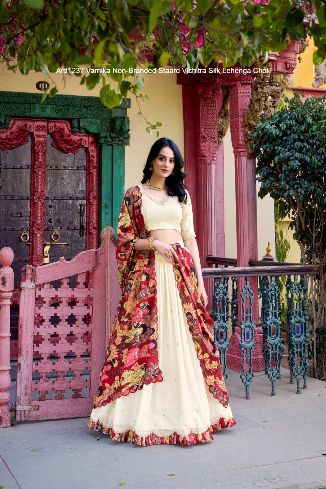 Ard1237 Varnika Non-Branded Staard Vichitra Silk Lehenga Choli