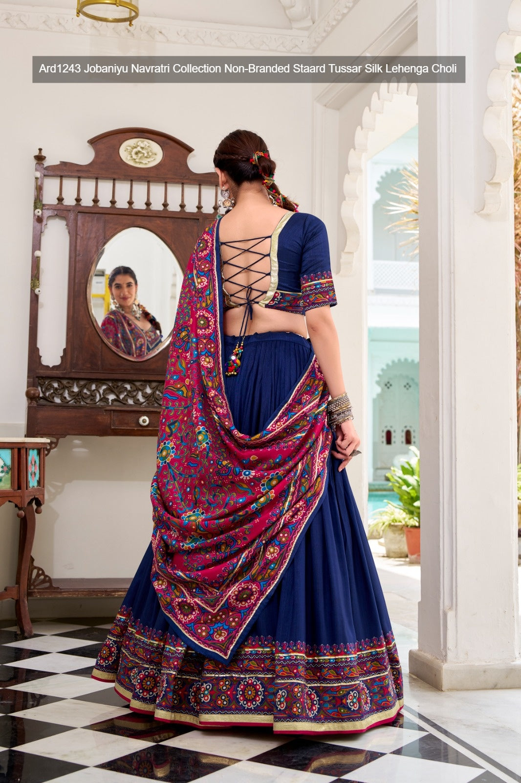Ard1243 Jobaniyu Navratri Collection Non-Branded Staard Tussar Silk Lehenga Choli