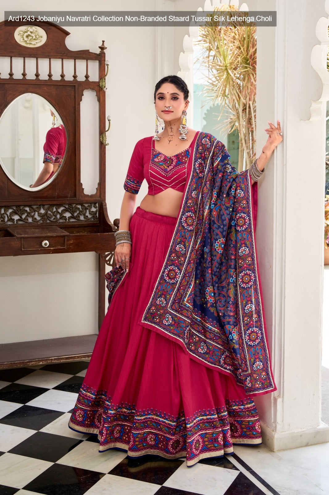 Ard1243 Jobaniyu Navratri Collection Non-Branded Staard Tussar Silk Lehenga Choli
