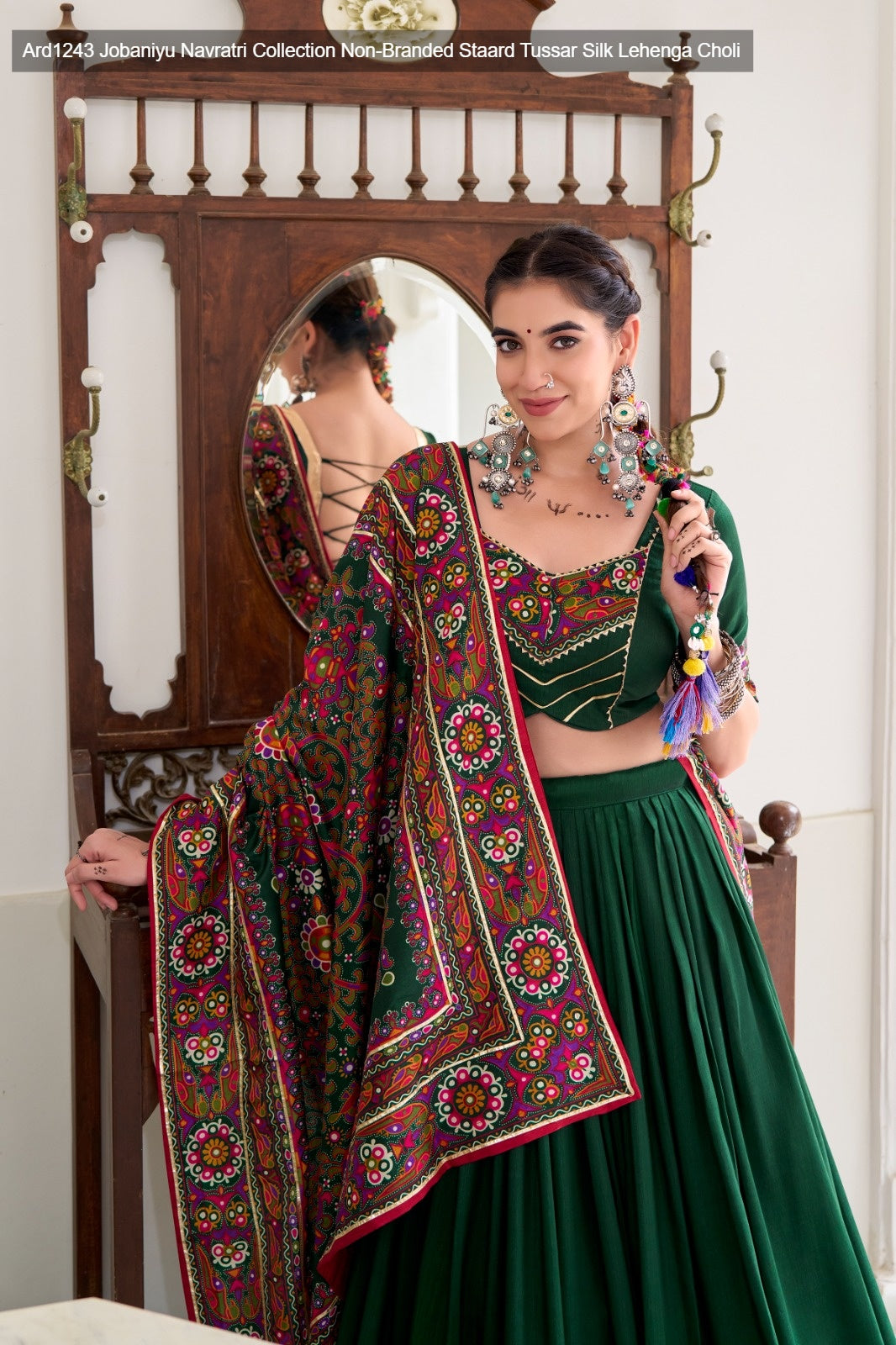 Ard1243 Jobaniyu Navratri Collection Non-Branded Staard Tussar Silk Lehenga Choli