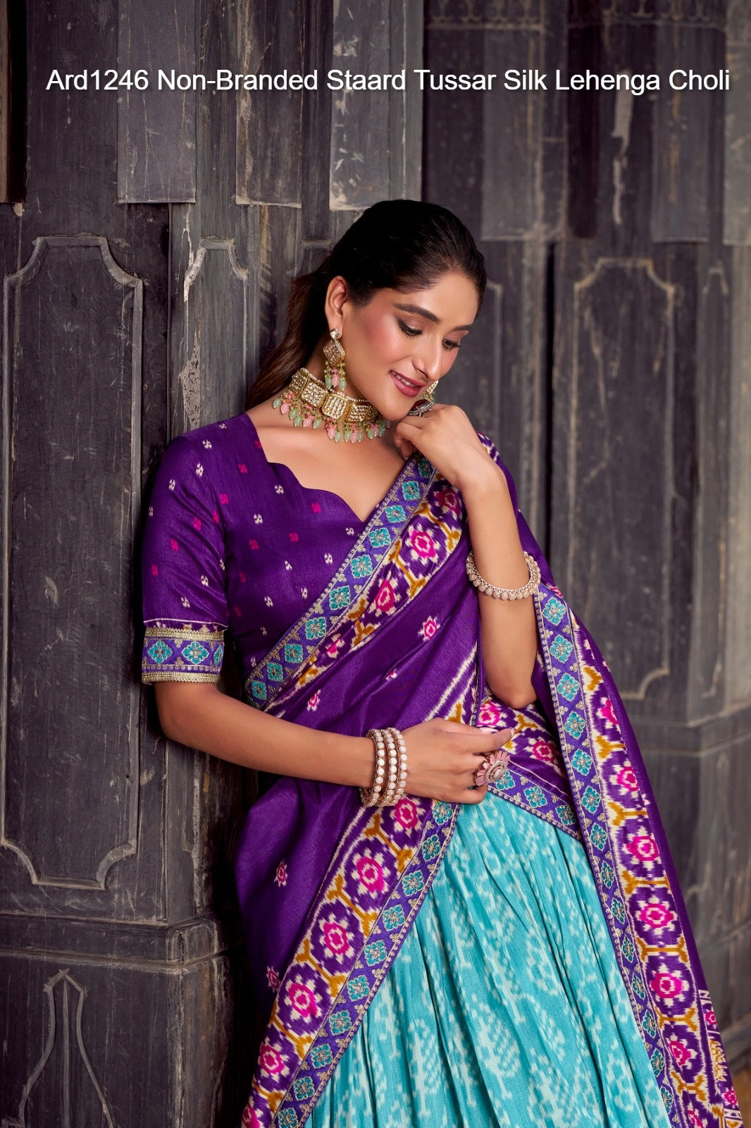 Ard1246 Non-Branded Staard Tussar Silk Lehenga Choli