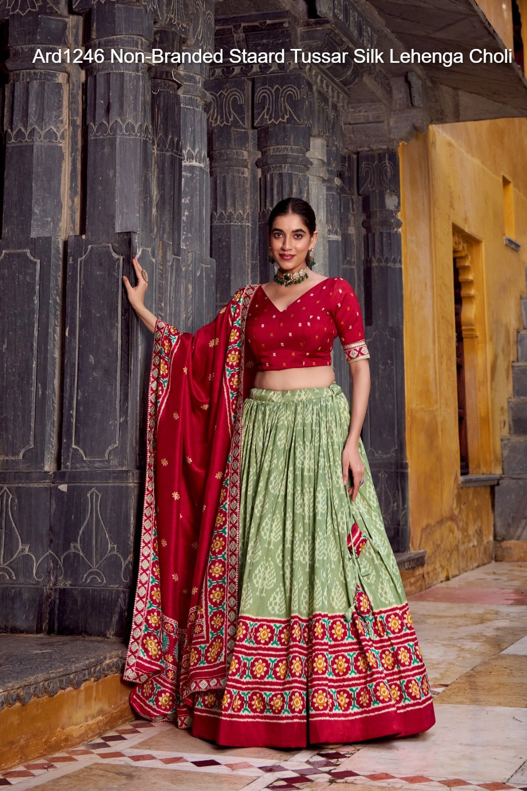 Ard1246 Non-Branded Staard Tussar Silk Lehenga Choli