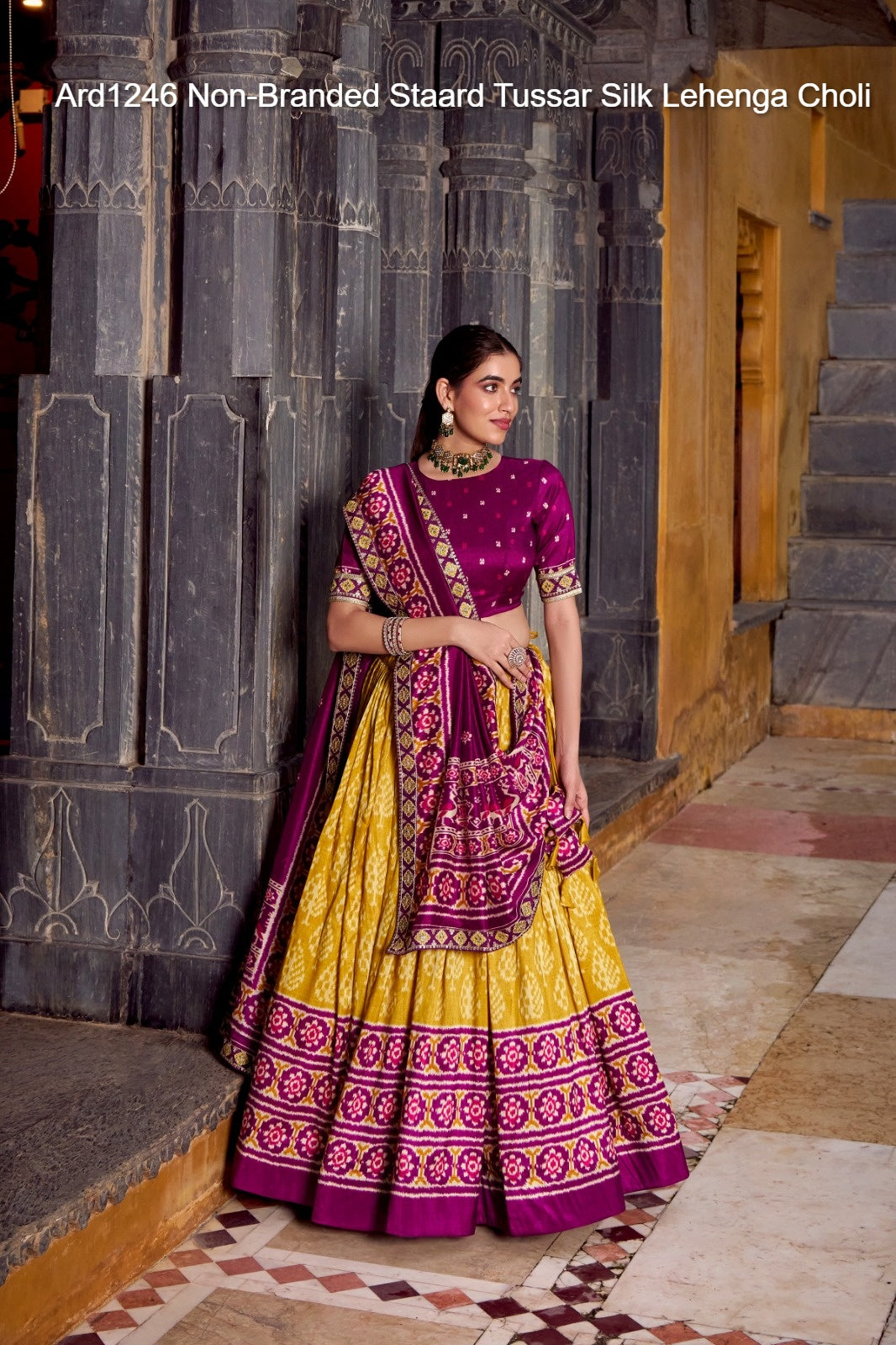 Ard1246 Non-Branded Staard Tussar Silk Lehenga Choli