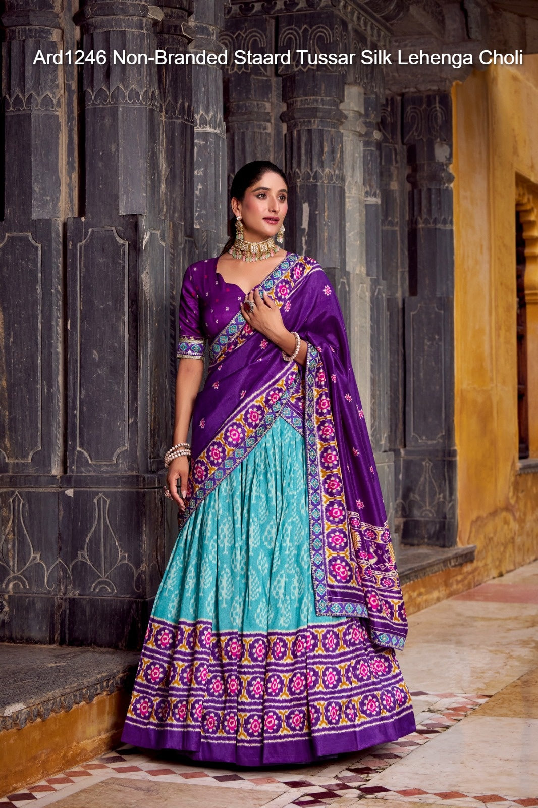 Ard1246 Non-Branded Staard Tussar Silk Lehenga Choli
