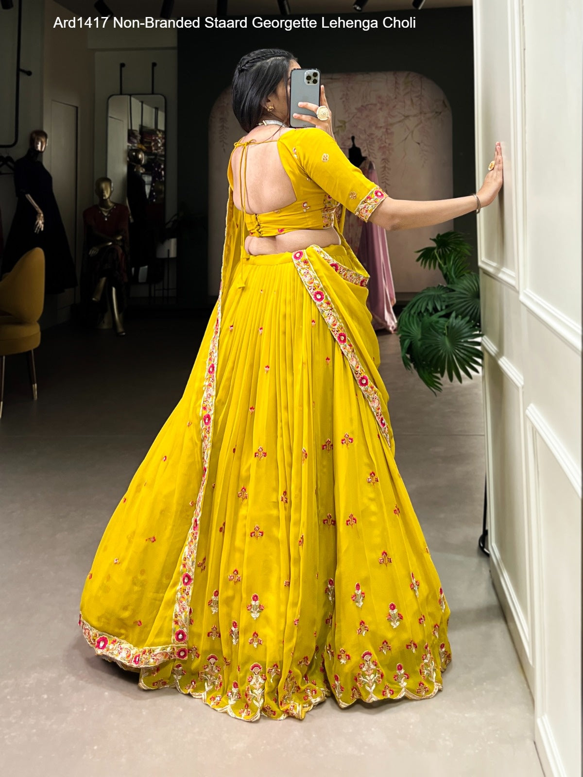 Ard1417 Non-Branded Staard Georgette Lehenga Choli