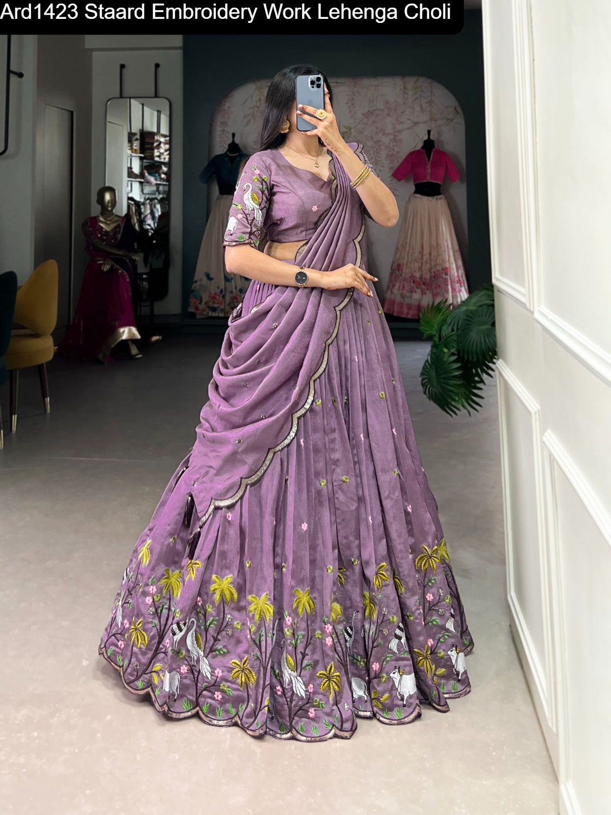 Ard1423 Staard Embroidery Work Lehenga Choli