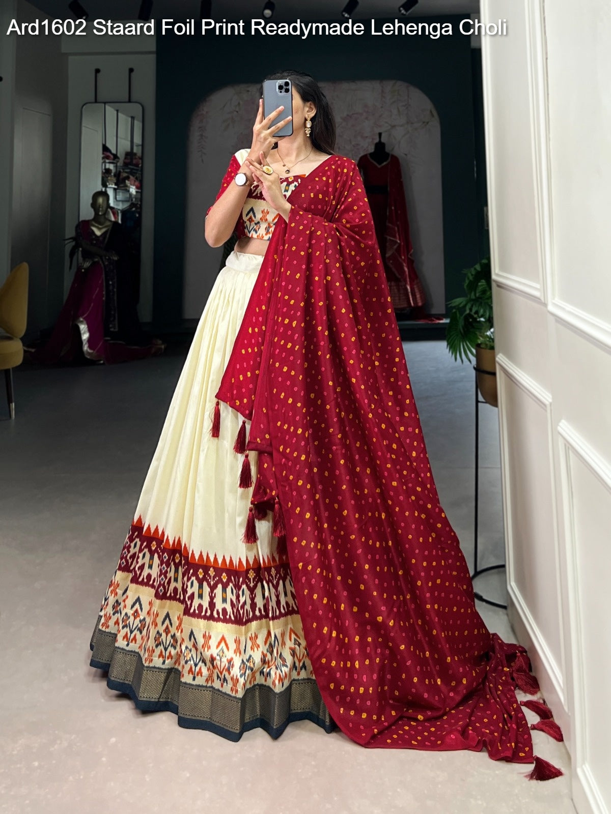 Ard1602 Staard Foil Print Readymade Lehenga Choli