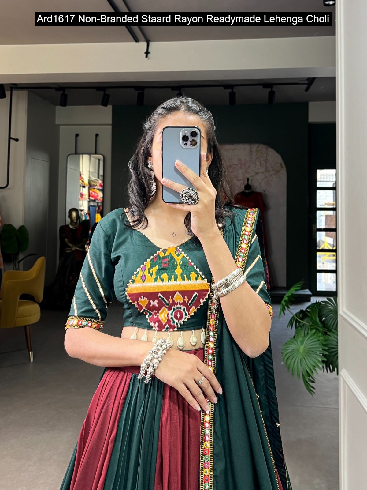 Ard1617 Non-Branded Staard Rayon Readymade Lehenga Choli