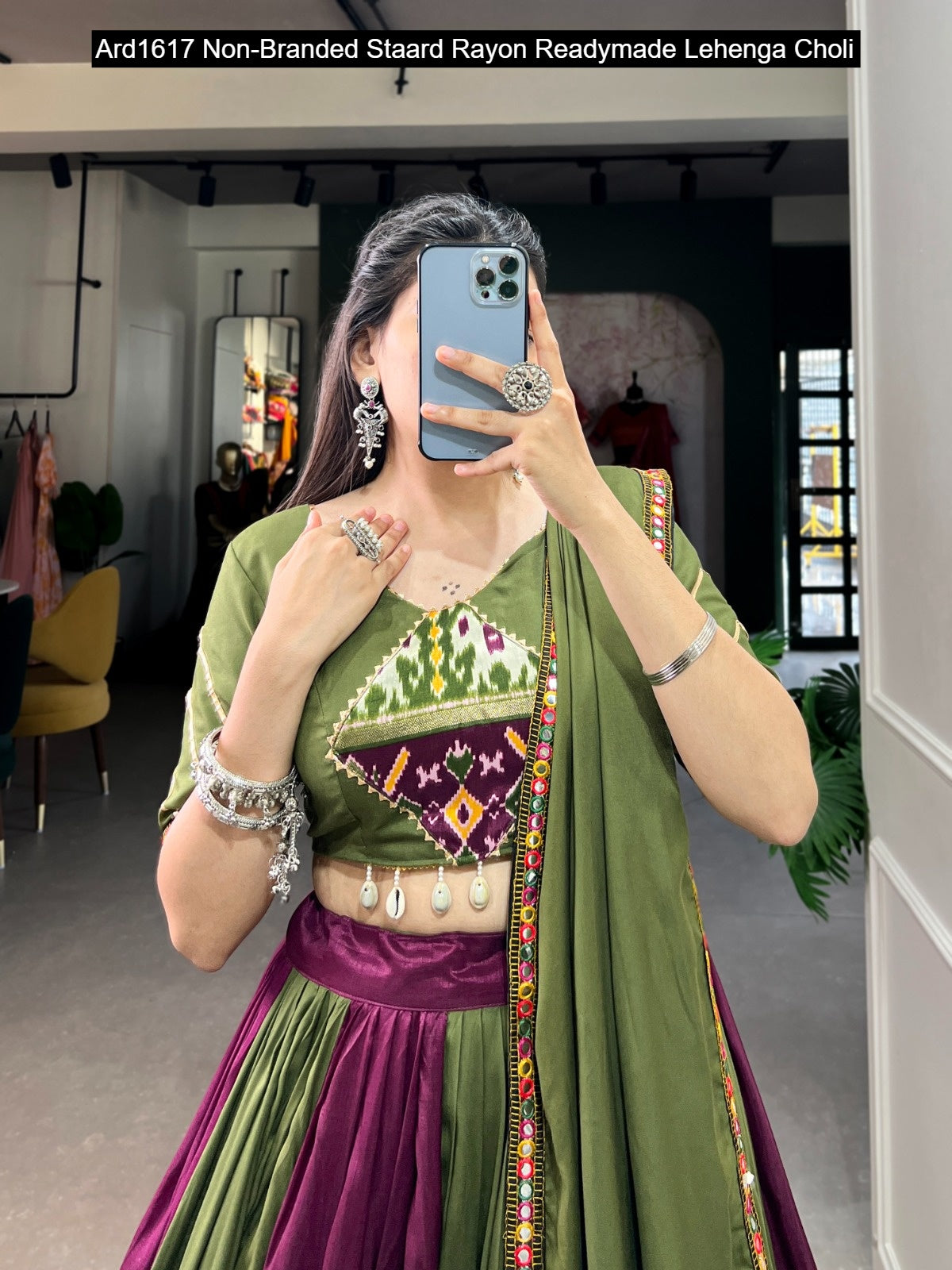 Ard1617 Non-Branded Staard Rayon Readymade Lehenga Choli