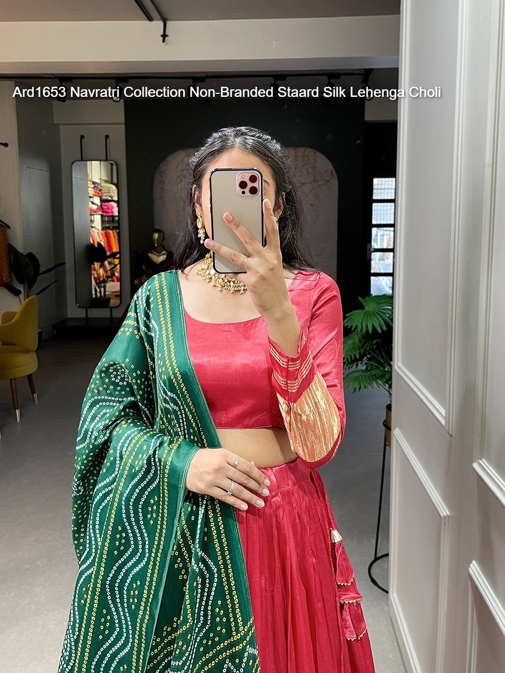 Ard1653 Navratri Collection Non-Branded Staard Silk Lehenga Choli
