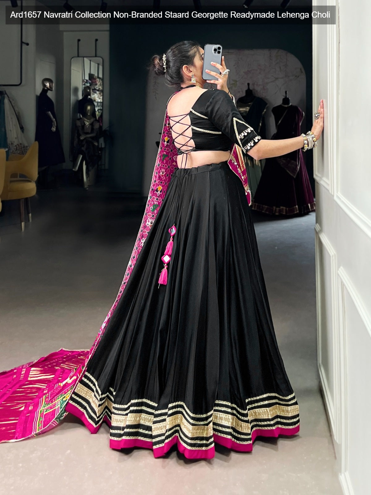Ard1657 Navratri Collection Non-Branded Staard Georgette Readymade Lehenga Choli
