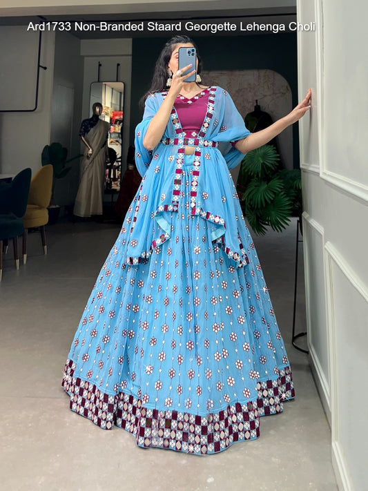 Ard1733 Non-Branded Staard Georgette Lehenga Choli