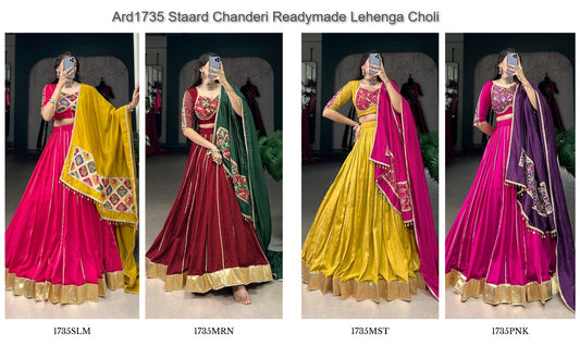 Ard1735 Staard Chanderi Readymade Lehenga Choli