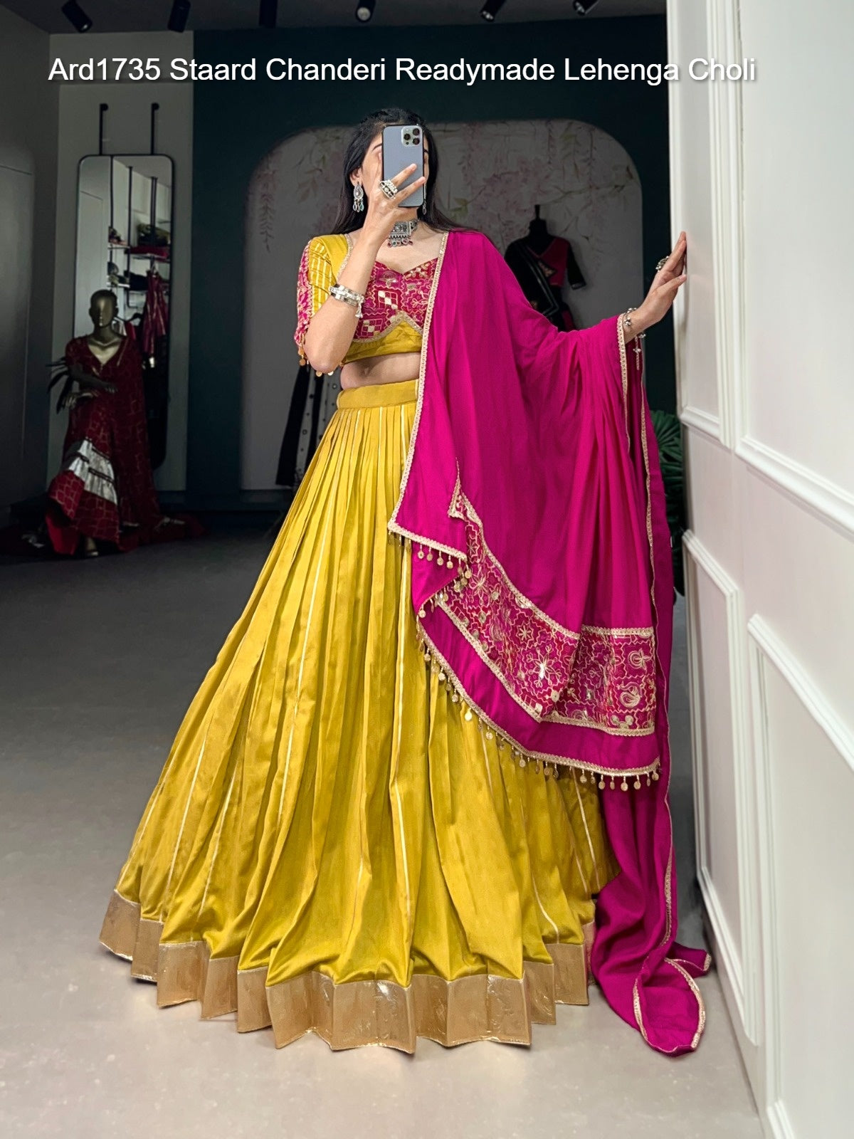 Ard1735 Staard Chanderi Readymade Lehenga Choli