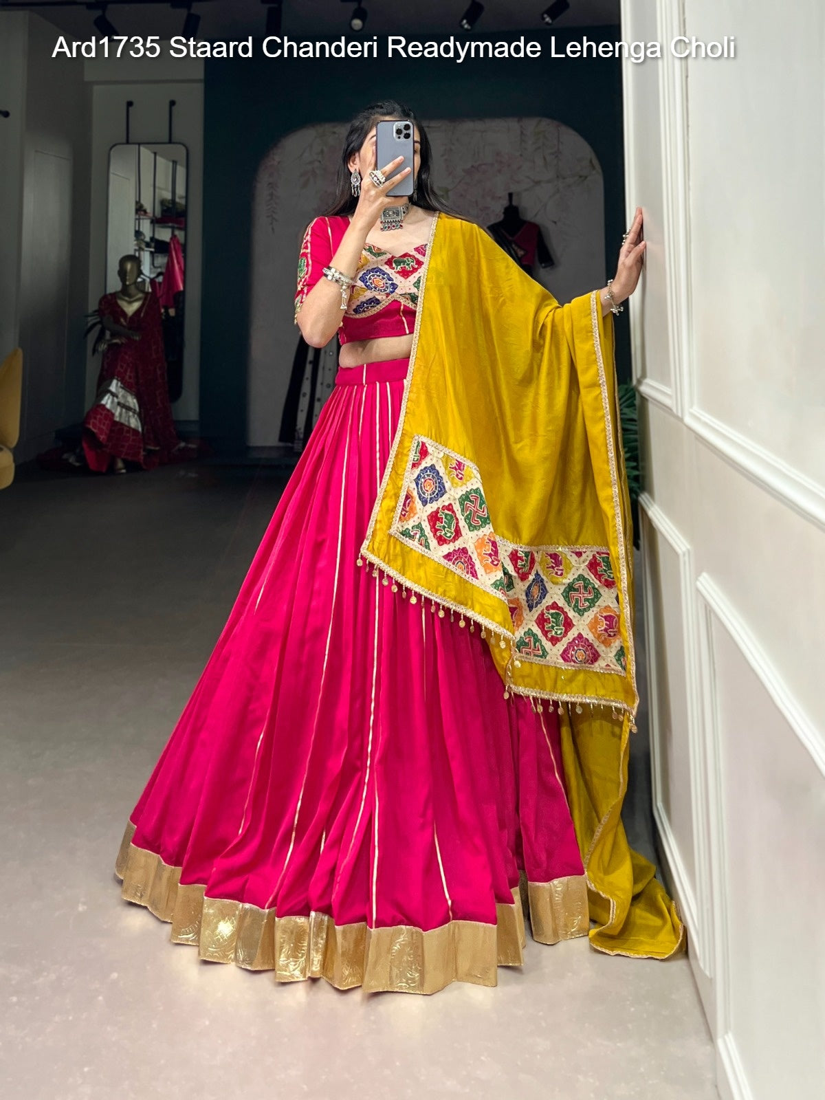 Ard1735 Staard Chanderi Readymade Lehenga Choli