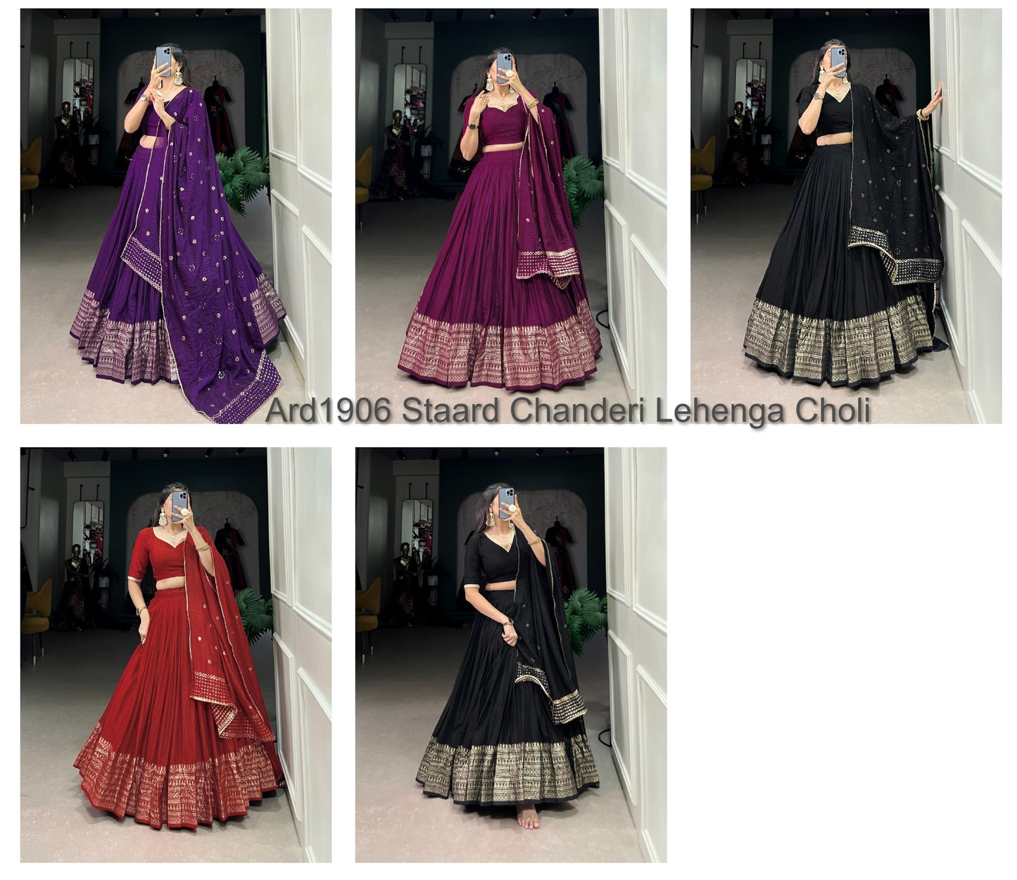 Ard1906 Staard Chanderi Lehenga Choli
