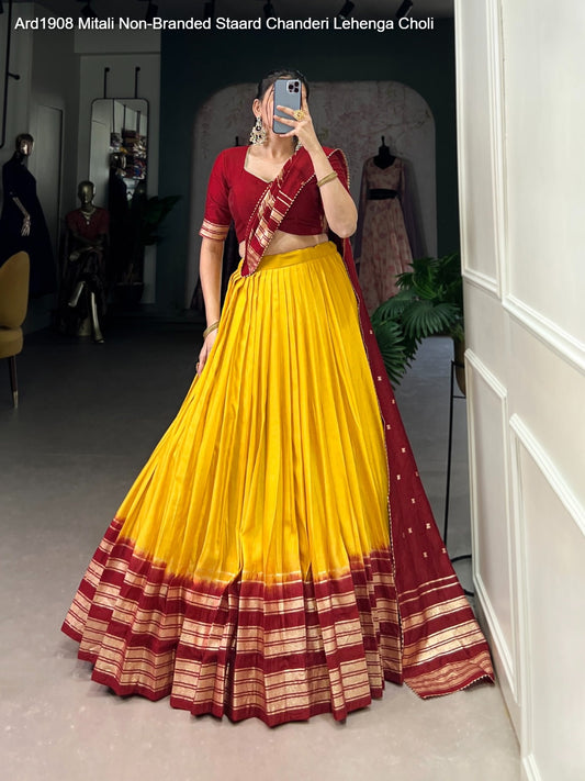 Ard1908 Mitali Non-Branded Staard Chanderi Lehenga Choli