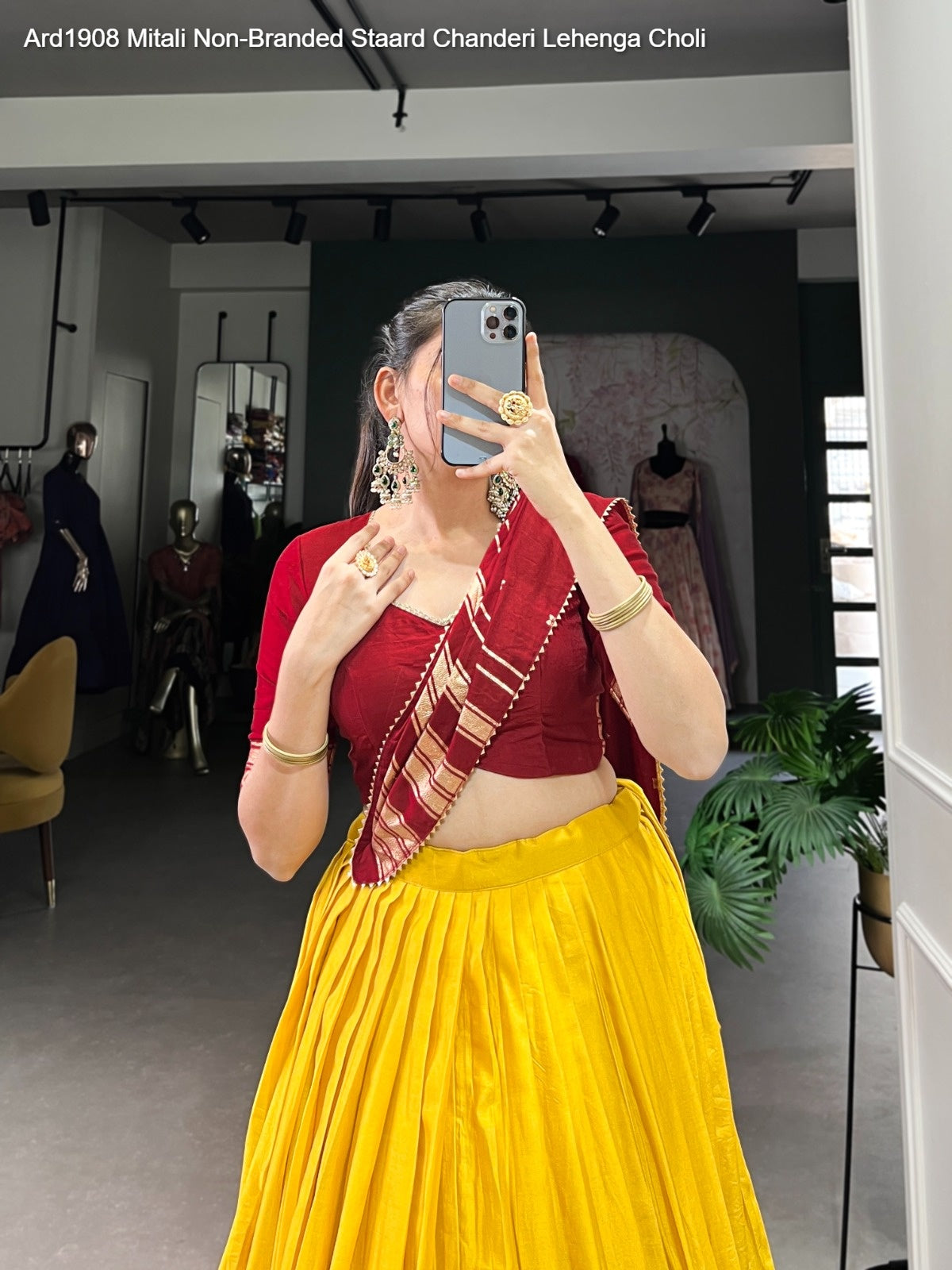 Ard1908 Mitali Non-Branded Staard Chanderi Lehenga Choli