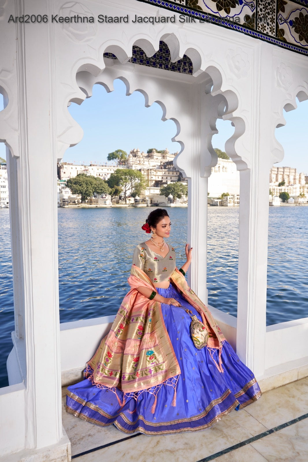 Ard2006 Keerthna Non-Branded Staard Jacquard Silk Lehenga Choli