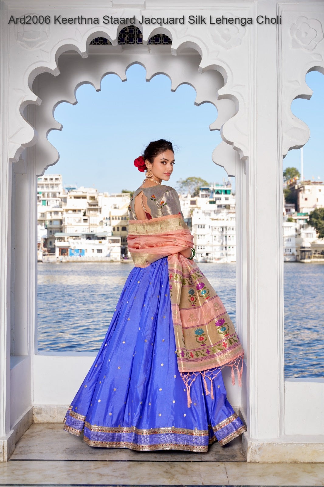 Ard2006 Keerthna Non-Branded Staard Jacquard Silk Lehenga Choli