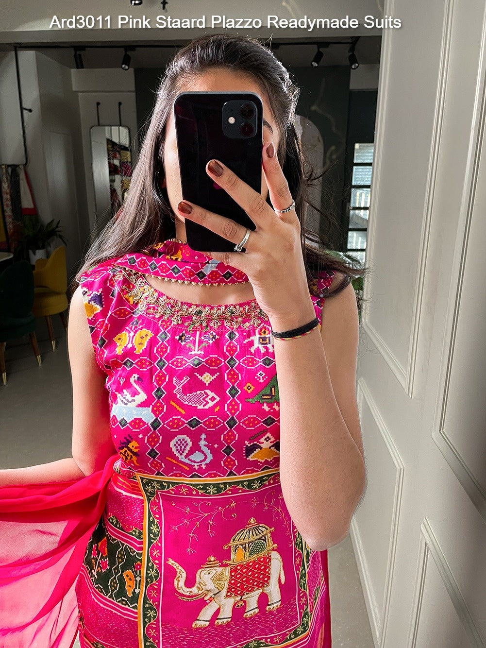 Ard3011 Pink Staard Plazzo Readymade Suits