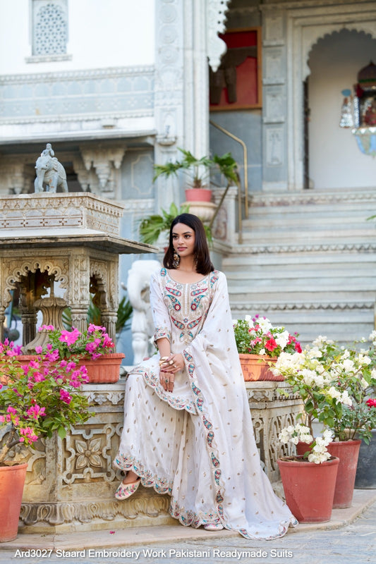 Ard3027 Staard Embroidery Work Pakistani Readymade Suits