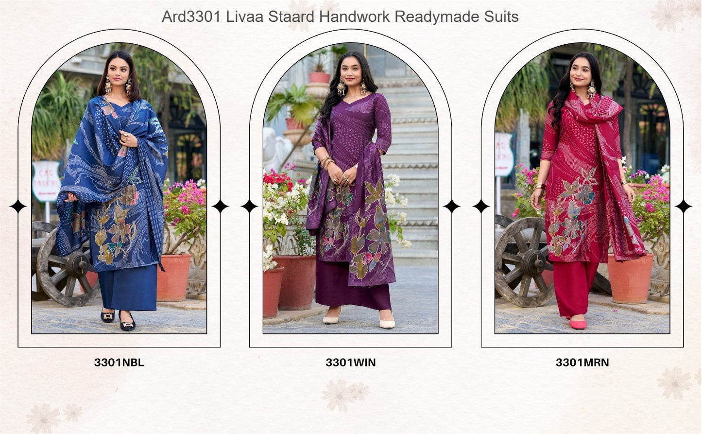 Ard3301 Livaa Staard Handwork Readymade Suits