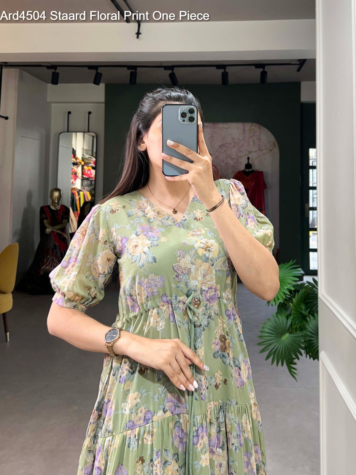 Ard4504 Staard Floral Print One Piece