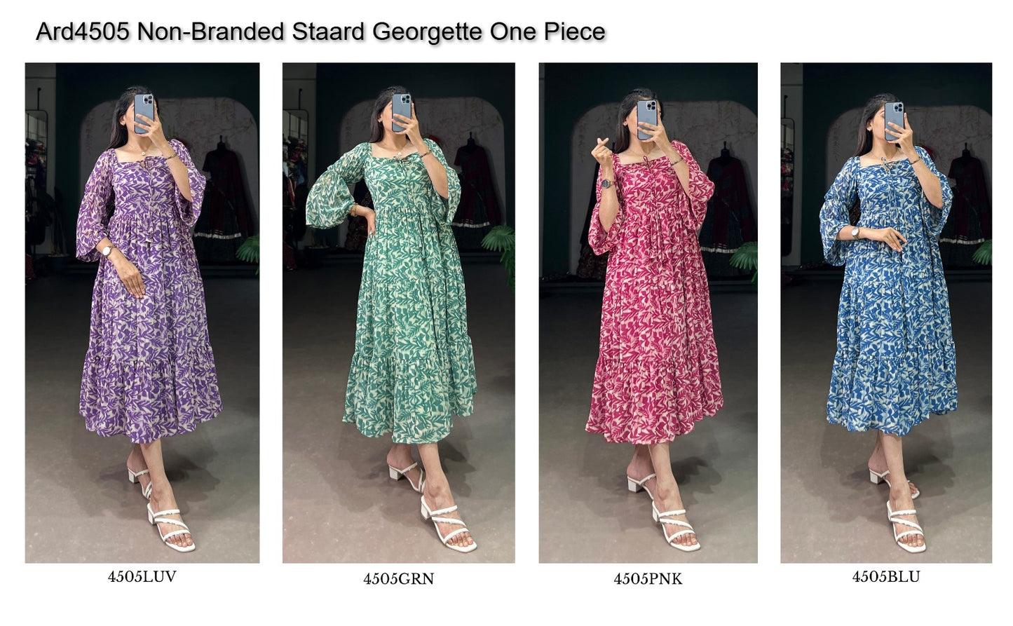 Ard4505 Non-Branded Staard Georgette One Piece