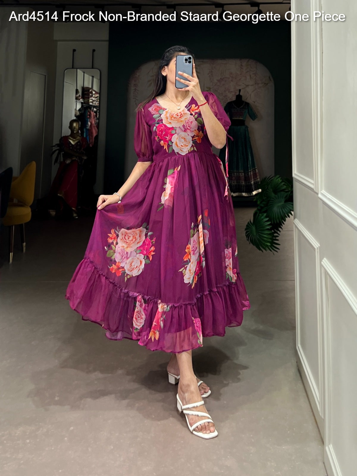 Ard4514 Frock Non-Branded Staard Georgette One Piece