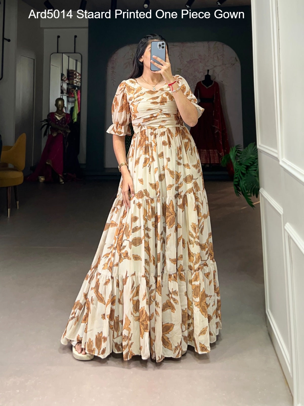 Ard5014 Staard Printed One Piece Gown