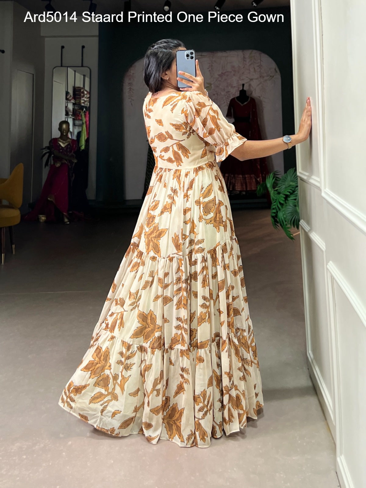 Ard5014 Staard Printed One Piece Gown
