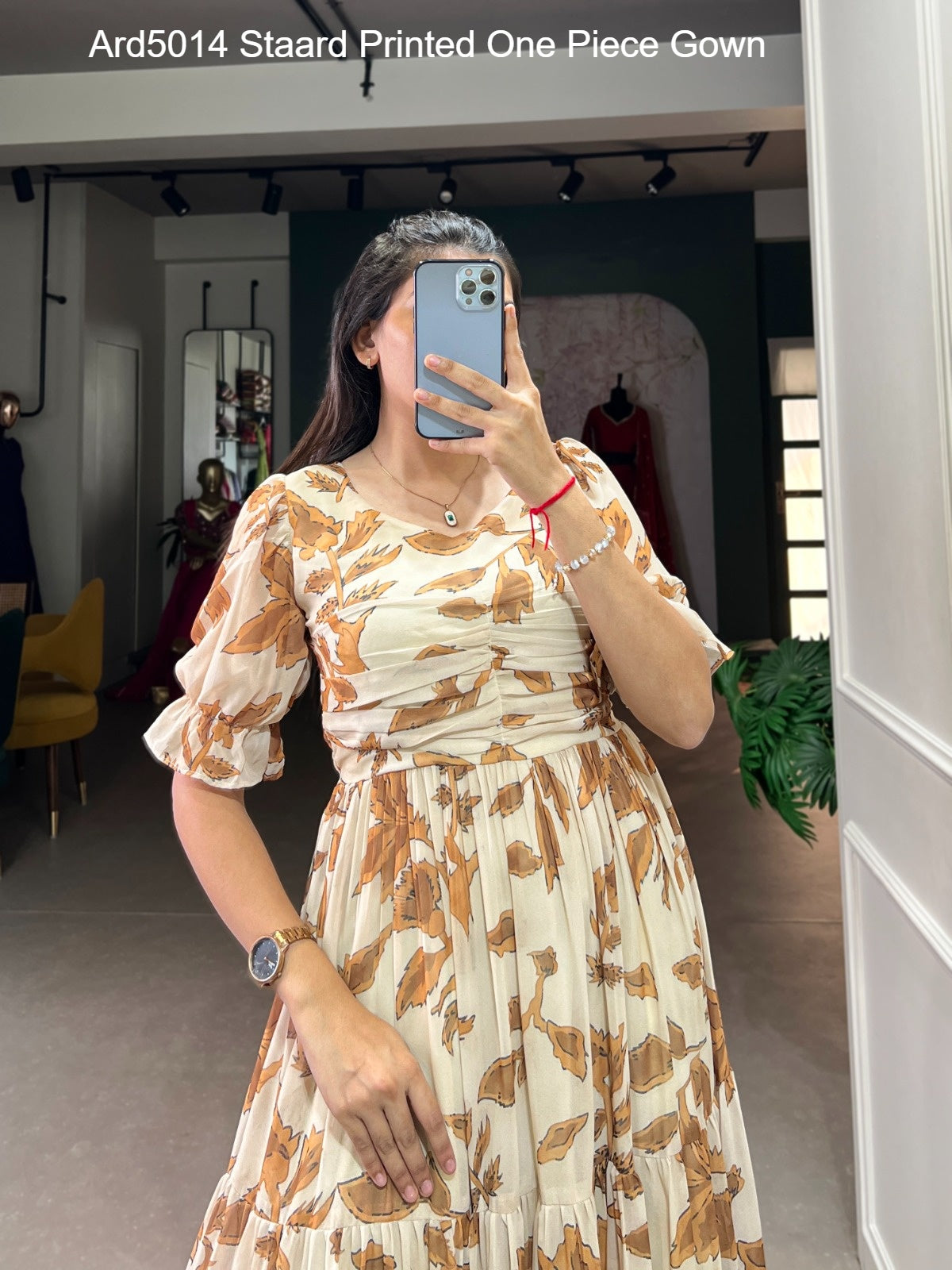 Ard5014 Staard Printed One Piece Gown