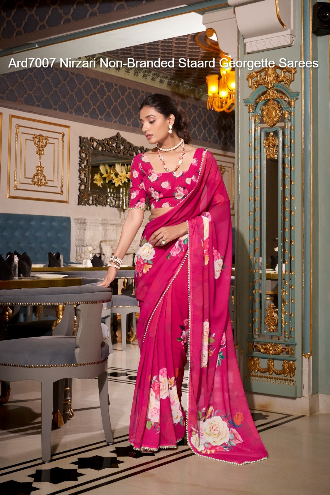 Ard7007 Nirzari Non-Branded Staard Georgette Sarees