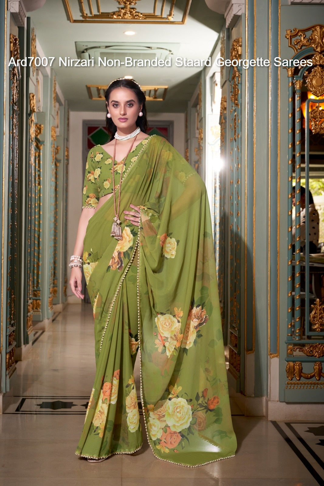 Ard7007 Nirzari Non-Branded Staard Georgette Sarees