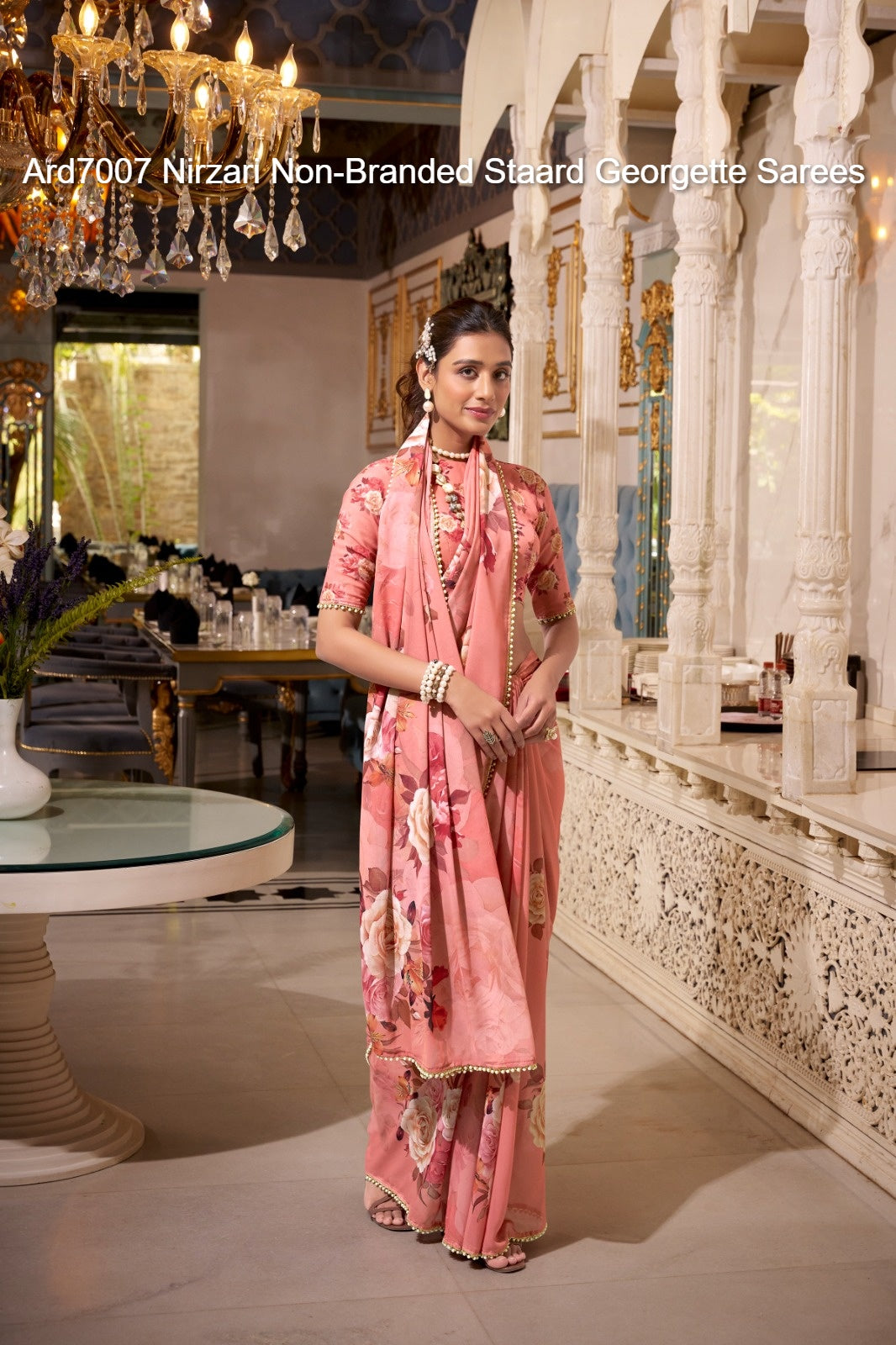 Ard7007 Nirzari Non-Branded Staard Georgette Sarees
