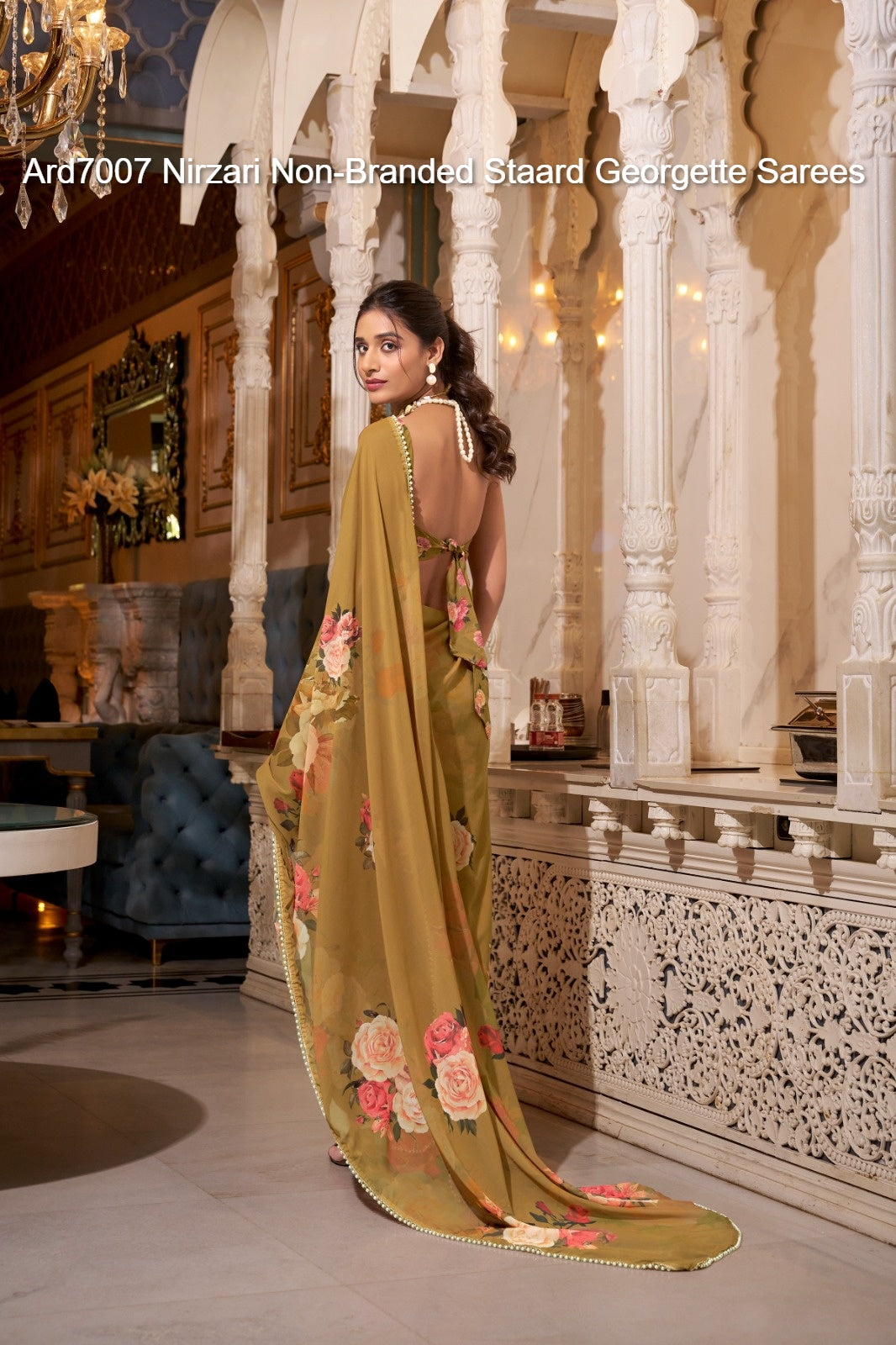 Ard7007 Nirzari Non-Branded Staard Georgette Sarees